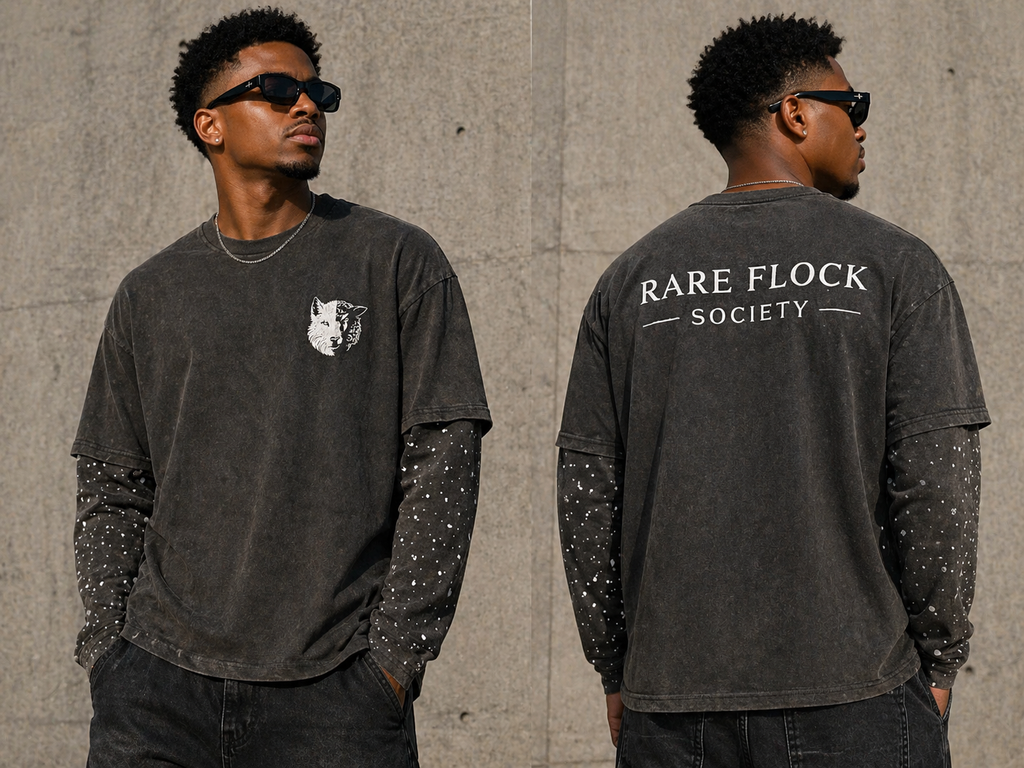 Rare Flock Society Vintage Wash Tee