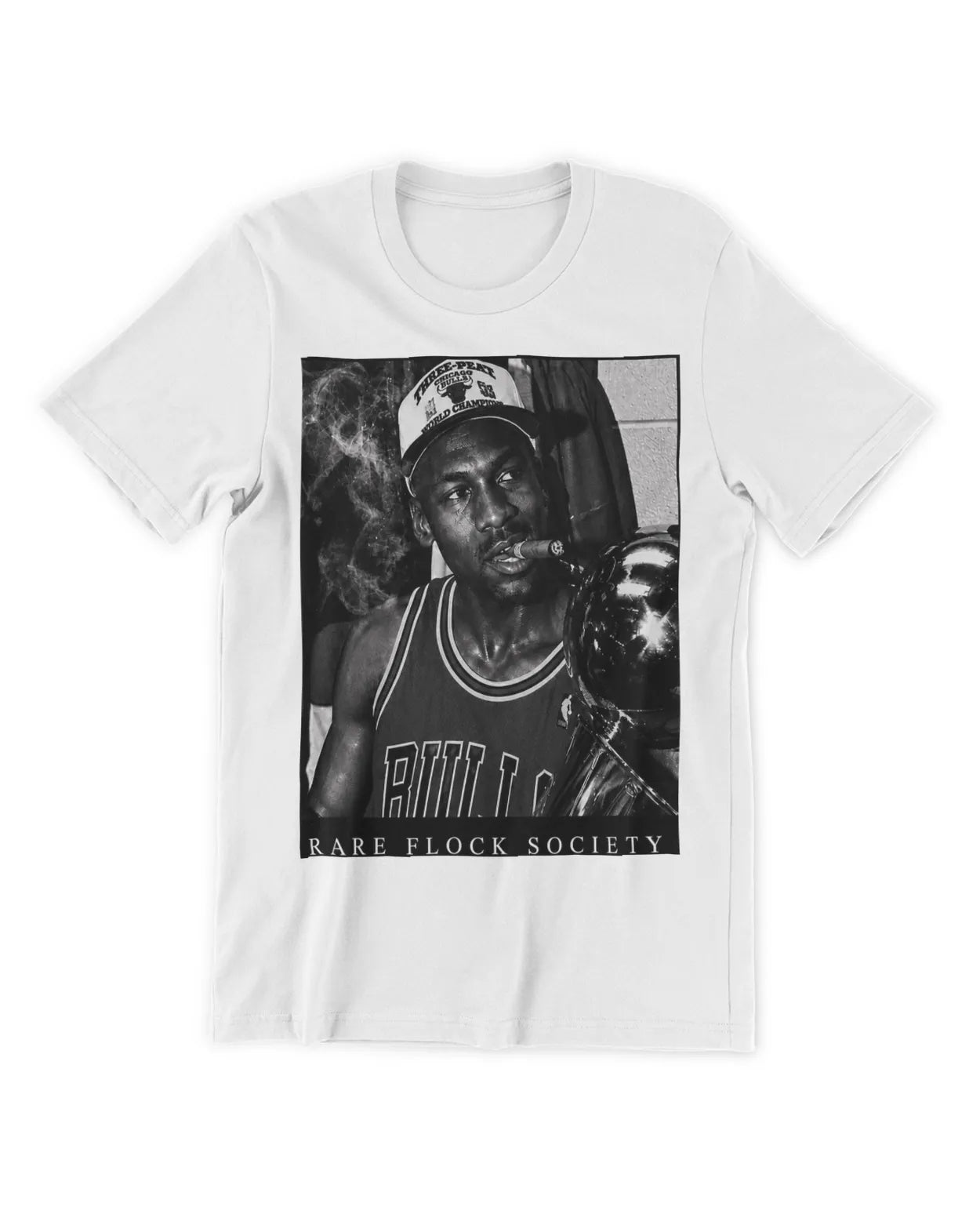 Rare Flock Society “Legacy in Smoke” Oversized Graphic T-Shirt – Black