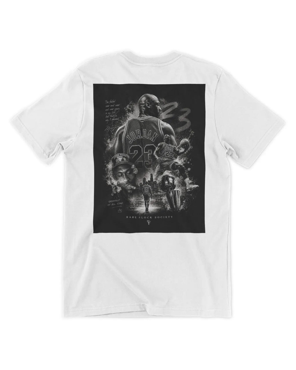 Rare Flock Society “Legacy in Smoke” Oversized Graphic T-Shirt – Black