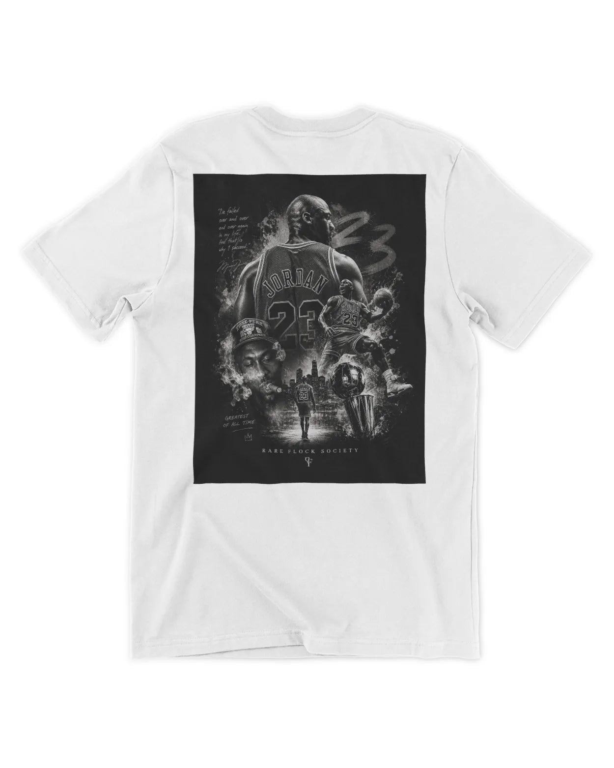 Rare Flock Society “Legacy in Smoke” Oversized Graphic T-Shirt – Black