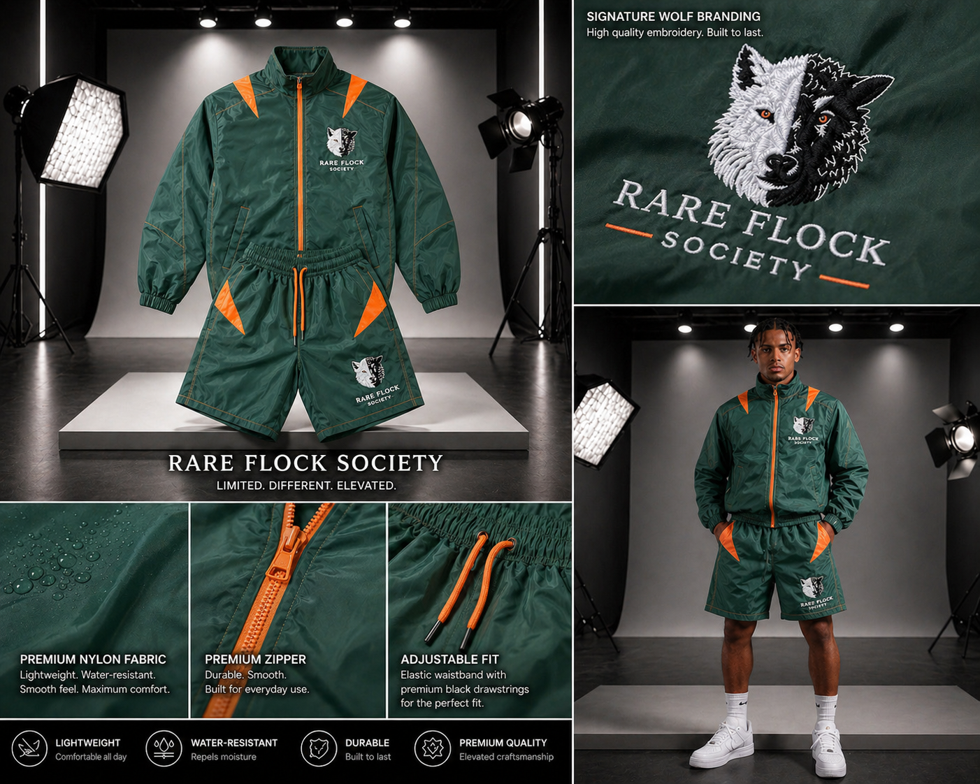 RARE FLOCK SOCIETY — FOREST STRIKE WINDBREAKER