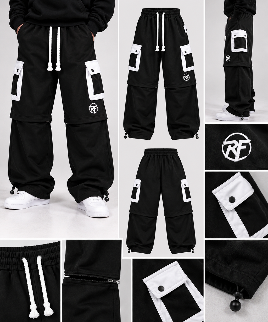RARE FLOCK Convertible Cargo Tracksuit Trousers